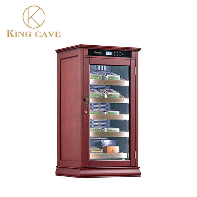 İyi bir fiyat. Çift Fonksiyonlu Premium Ahşap Çerçeve Şarap Soğutucusu Ve Humidor Sigara Dolabı çevrimiçi