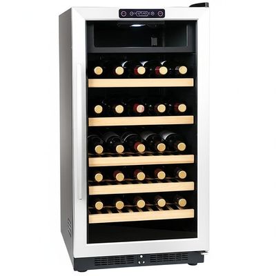 İyi bir fiyat. High Capacity Wine Cooler Cabinet 286 Lbs Touch Control Locking Door for Wine Collection Display çevrimiçi