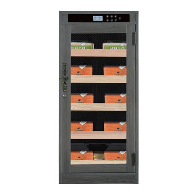 İyi bir fiyat. Modern Dark Wood Finish Kilitlenebilir Sigara Soğutucu Uyumlandırıcı Dolabı Dijital Kontrol Sistemi ile çevrimiçi