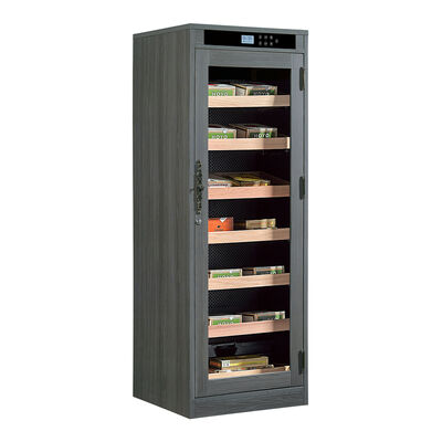 İyi bir fiyat. Lüks Katı Ahşap Sigara Soğutucu Humidor, Düzenlenebilir Nem Tavası, Dahili Termometre ve Alınabilir Raf çevrimiçi