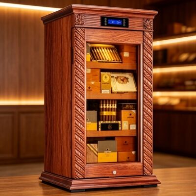 İyi bir fiyat. Mükemmel Eski Ahşap Sigara Soğutucu Soğutucu Humidor Dolabı çevrimiçi