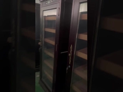 Dijital dokunmatik ekran doğal ahşap elektrikli puro humidor dolap soğutucusu